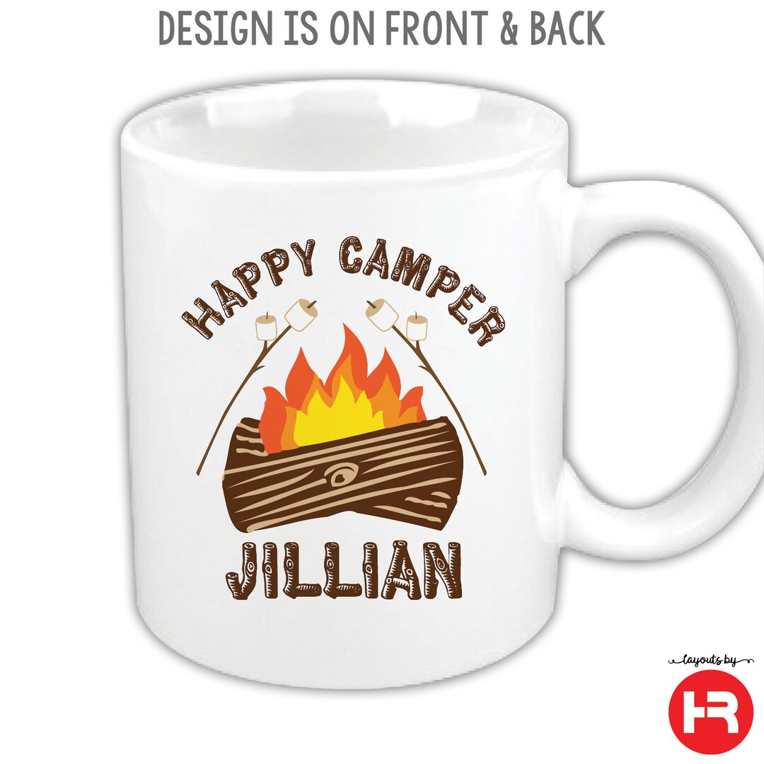 Personalized Family Camping Trip Canvas - Couple/Single Parent/Parents With Up to 3 Kids And 4 Pets - Gift Idea For Whole Family/Camping Lover - This Is Our Happy Place