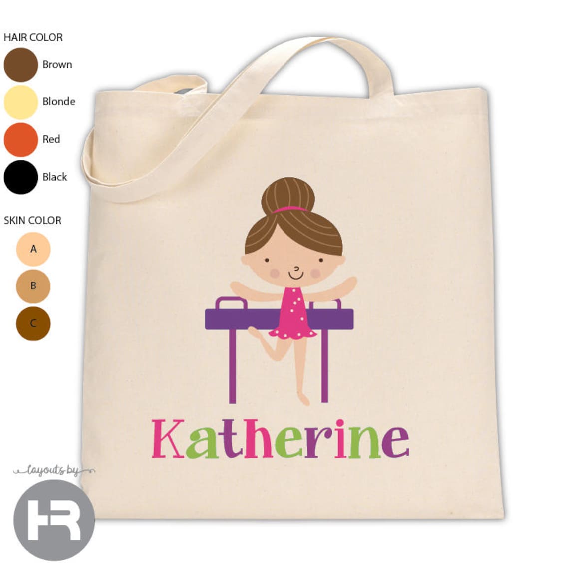 Gymnastics Bag Girl Gymnastics Tote Bag Personalized Etsy