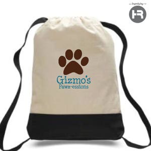 Dog backpack monogrammed with name • personalized puppy bag