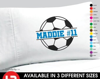 personalized soccer pillow