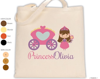 Princess Tote Bag Personalized with Name