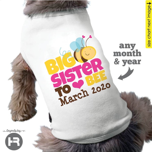 Big Sister Dog Shirt Etsy