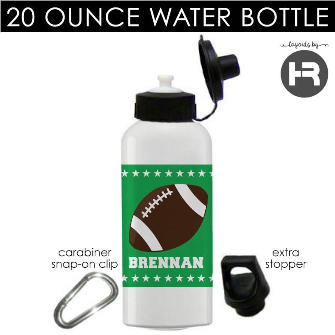Football Water Bottle Personalized Boys Christmas Gift Etsy