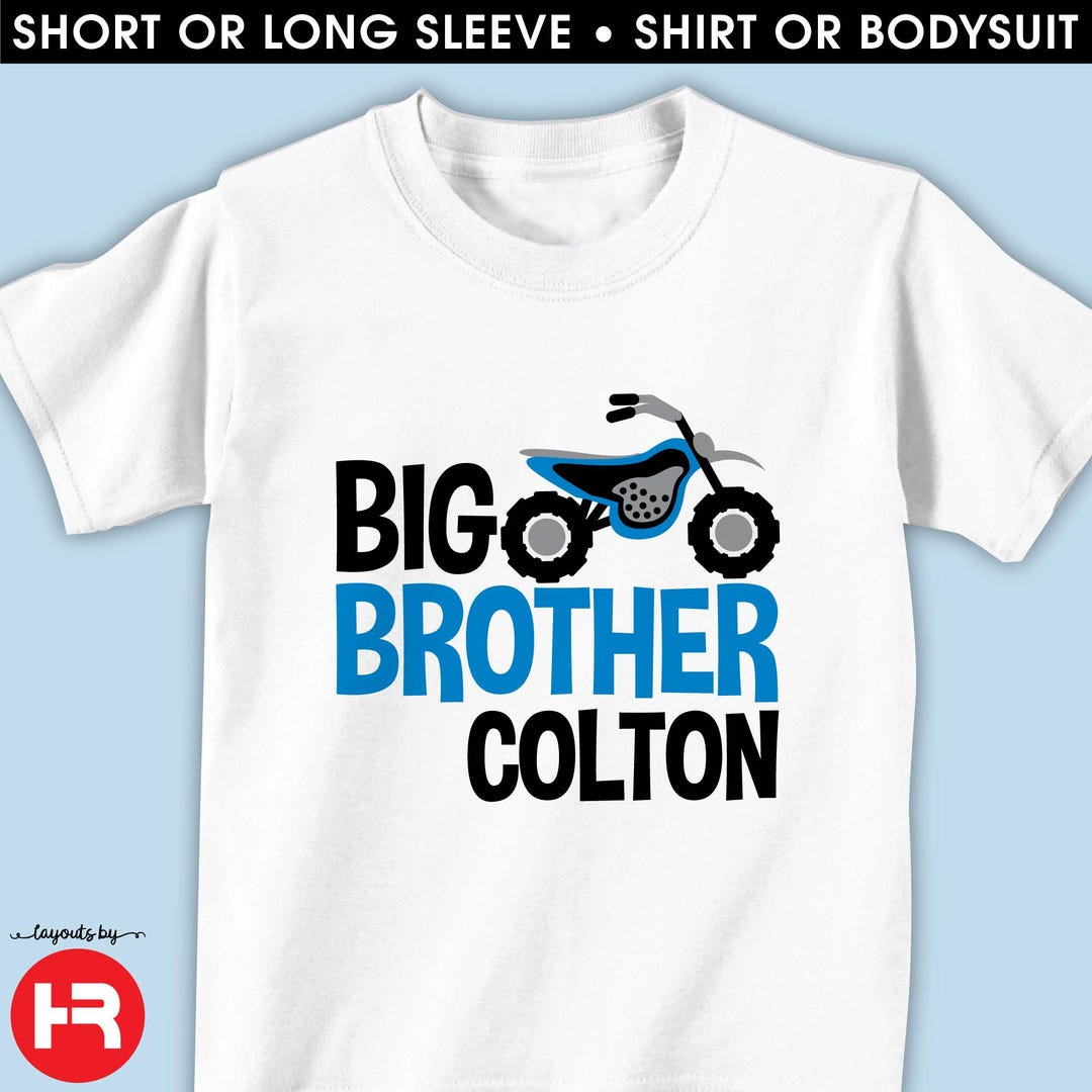 Dirt Bike Big Brother Shirt or Bodysuit - Personalized Motorcycle