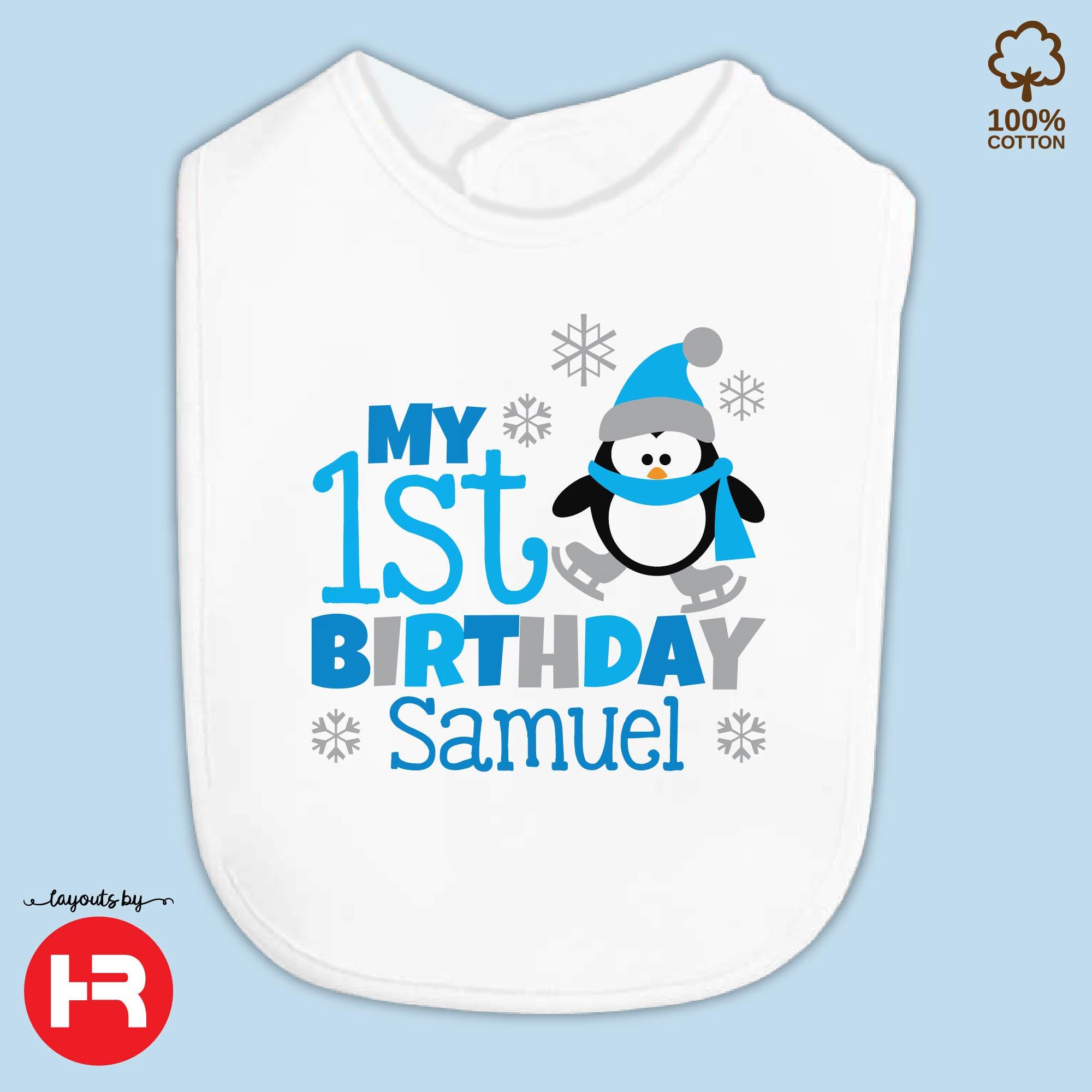 Penguins Bib - Etsy
