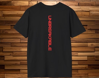 Camiseta Sin Miedo Sin Límites Sin Excusas / Estampado Trasero Irrompible / Muestra tu confianza