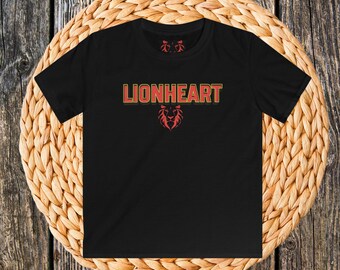 Camiseta juvenil Resilient Lionheart / Camiseta infantil con gráfico de león / Espíritu escolar / Líder inspirador
