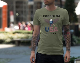 Camiseta American Eagle 1776 USA / Camiseta patriótica del 4 de julio / EE. UU. / Estrellas