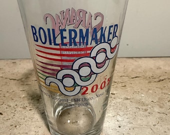Bicchiere da pinta della gara su strada Boilermaker 15K del 2005, Utica, NY, Saranac Brewing Co.