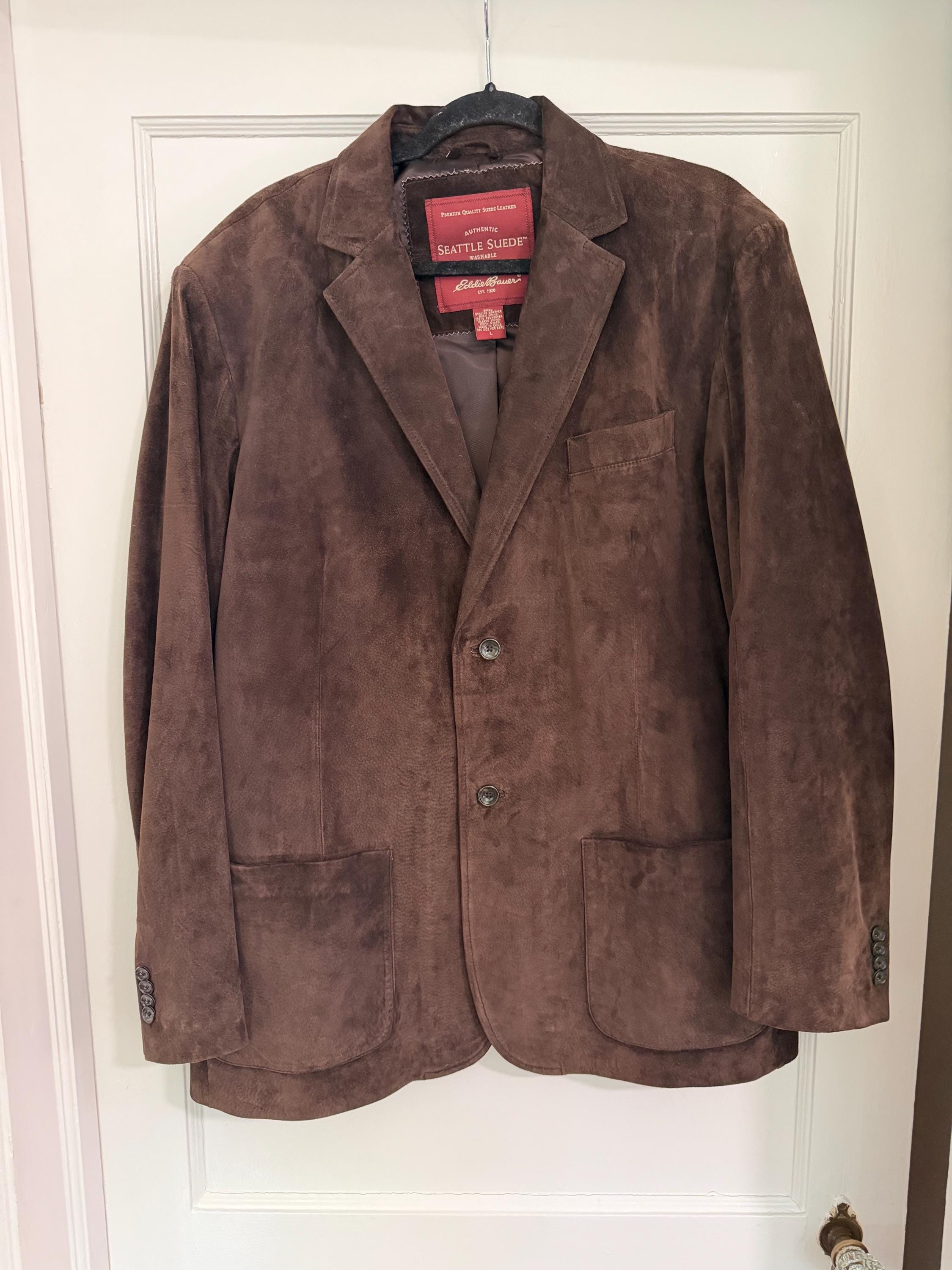 Eddie Bauer Suede Seattle Jacket - Etsy