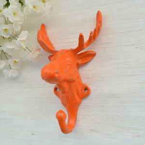 Cast Iron Moose Hook, Wall Hook, Robe Hook, Animal Hook