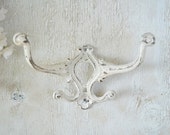 Cast iron Hook,Ornate Wall Hook,Double Arm Hook,Coat hook, Towel hooks, Shabby chic