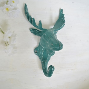 Moose Hook Cast iron,Wall Hook, Coat Hook, Robe Hook, Animal hook