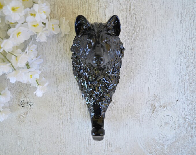 Wolf Dog Head Hook Resin Hook Coat Hook Robe Hook Dog Etsy