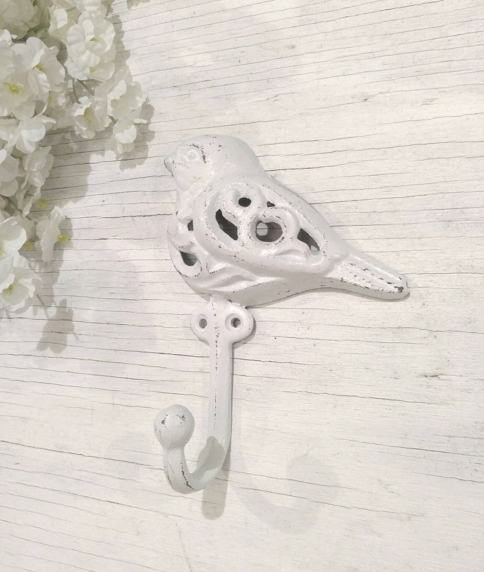 Bird Hook Cast Iron Shabby Chic Coat Hook Towel Wall Hook Etsy
