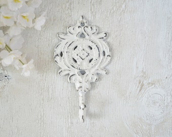 Ornate Cast Iron Wall Hook, Decortive Bathroom Wall Hook for Hand Towel or Towel, Key Hook, Jewerly Hook