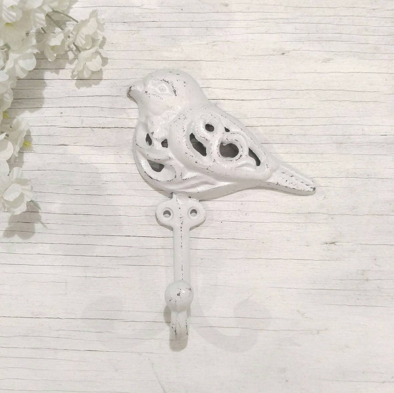 Bird Hook Cast Iron Shabby Chic Coat Hook Towel Wall Hook Etsy