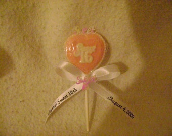 Chocolate Sweet 16th Lollipop