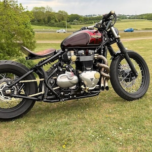 Triumph Bobber Airbox Delete Pod Filter Kit | Kabelhärva/Kedjeskydd + Filter | Komplett Ombyggnadskit