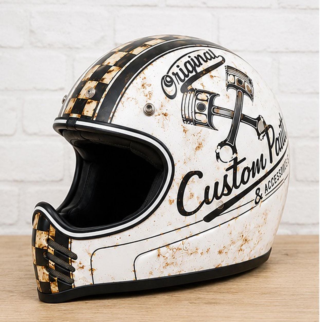 cool motorcycle helmets 2022 KYT R2R Replica Edition brand:Melon Mask:Red Chrome fog protection in the Helmet to helmet vs