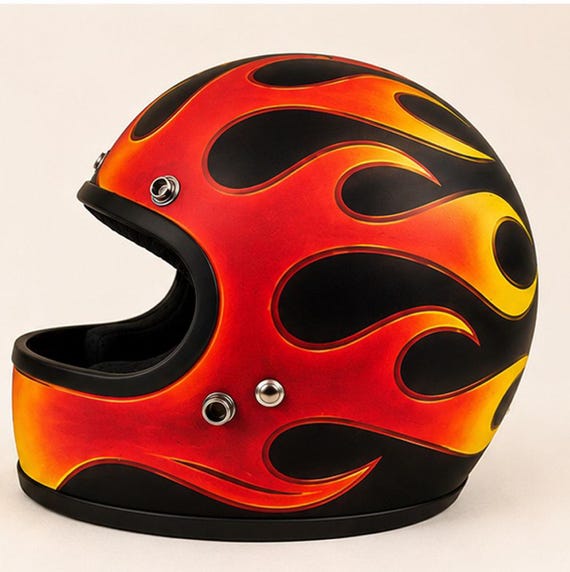 bright red motorcycle helmet Supertech R10 Element - The Torc Del Mar Helmet is a timeless look that will be perfect for those with vintage bikes 1Storm Motorcycle Full Face Helmet