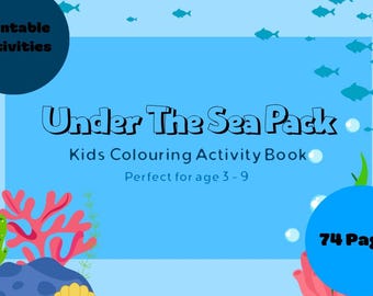 Under the Sea Activity Book for Kids | Ocean Animal Colouring Pages, Fact Sheets, Quizzes & Printable Learning Activities