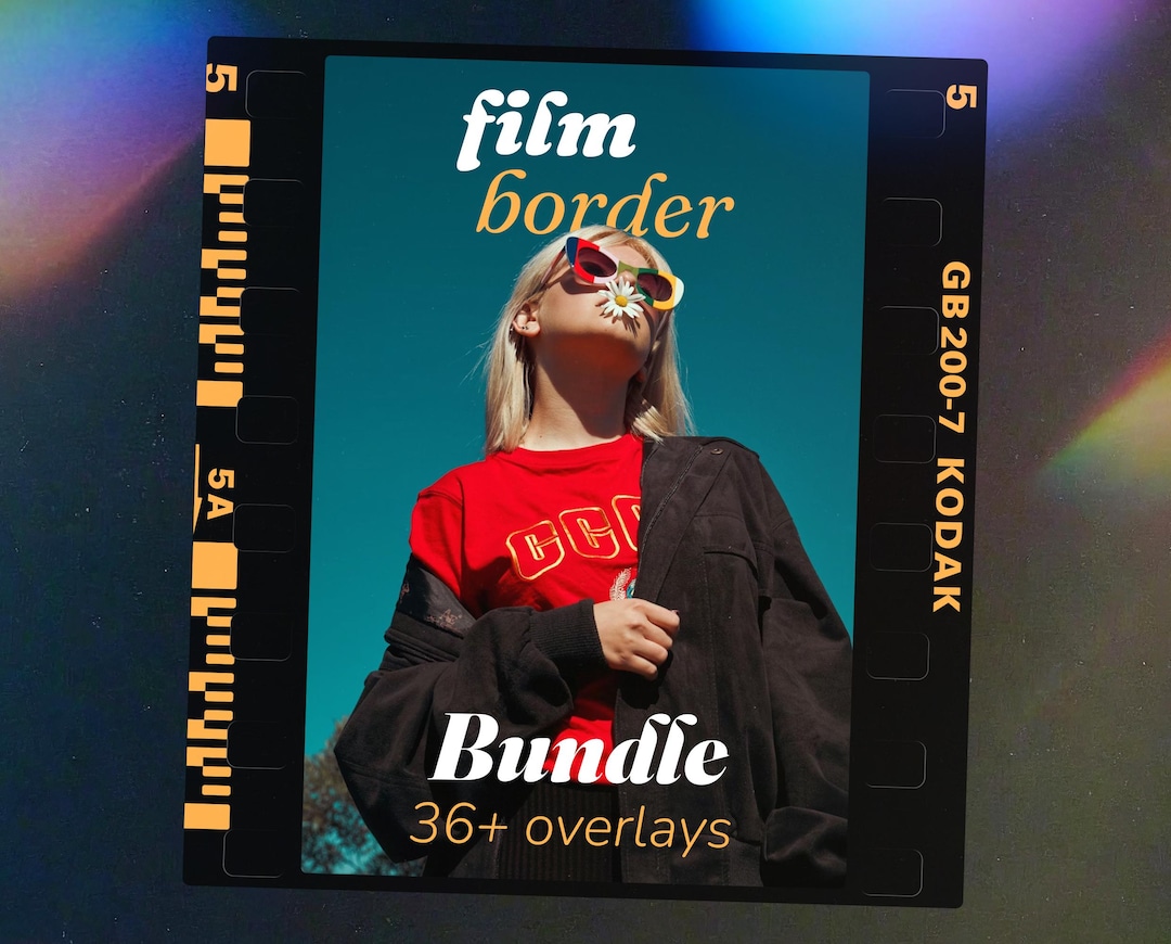 Film Borders (kodak Gold 200) – Authentic 35mm Frames for Photography ...