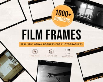 Kodak Film Border PNG Pack | Realistic Portra, Ektar Overlays