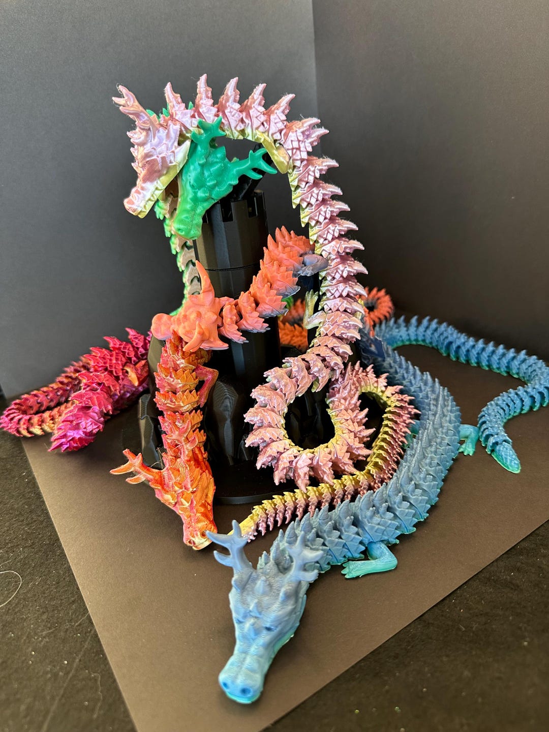3D Printed Articulated Dragon - Etsy
