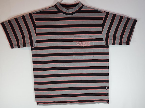Vintage Vision Street Wear Turtleneck Heavyweight T-Shirt 80's NOS in XS (cut very generously)