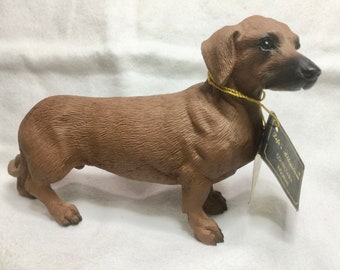 Red Short Haired Dachshund Figurine 1991 Life’s Attractions