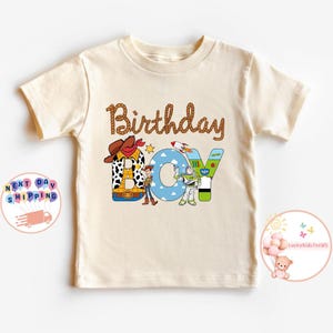 Toy Story Birthday Boys Sweatshirt, Disneyland Toy Story Toddler Shirt, Boys Birthday Shirt, Disneyland Family Bodysuit, Birthday Gift image 1