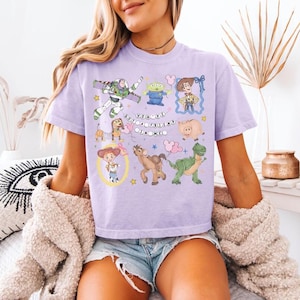 Toy Story Shirt - Disneyland vintage comfort colors - toy story coquette shirt -Hollywood studios shirt - comfort colors boxy tee - buzz image 1