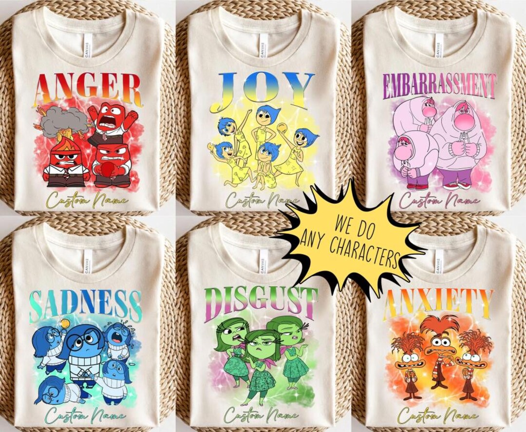 Retro Inside Out Movie Tee: Core Memory Day, Disneyland Holiday - Etsy