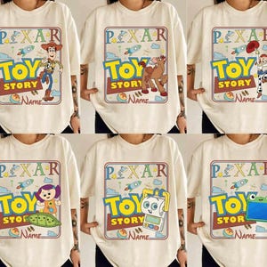 Custom Retro Disneyland Toy Story Shirt, Woody Buzz Lightyear Jessie Toy Story Shirts, Disneyland 2026 Tee, Disneyland Movie Characters Tee image 1