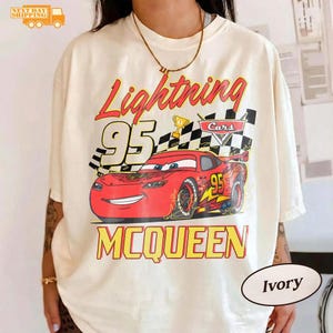 Retro Comfort Disneyland Lightning McQueen Shirt, Cars 95 Tee, Disneyland Cars Shirt, Retro McQueen Tee, Pixar Cars Shirt, Lightning McQueen 画像 1