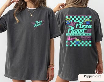 Comfort Colors Pizza Planet Shirt: Toy Story Aliens Tee