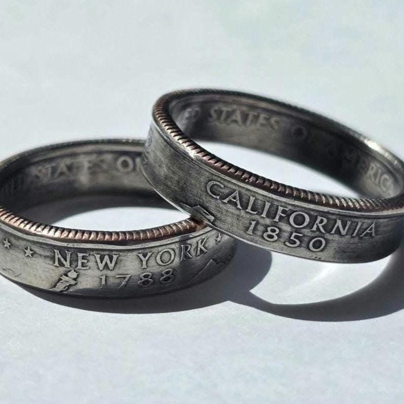Coin Signet Ring - Etsy