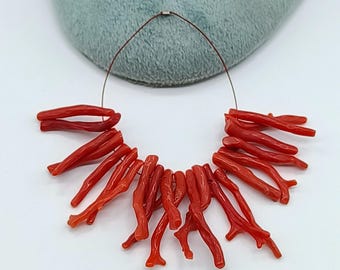 Natuurlijke ossenbloedrode koraaltakkralen voor het maken van sieraden (Italiaanse oorsprong)