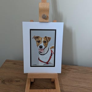 Custom Hand-Drawn Pet Portrait, Coloured Pencil Dog or Cat (A4, A5 or A6) image 6