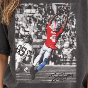 Comfort Colors Jeremiah Smith No 4 Shirt, Vintage College Football Graphic Tee, Game Day Fan Gift