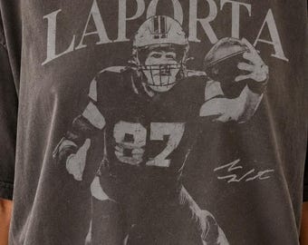 Comfort Colors Sam LaPorta Football Shirt, Detroit Football Game Day Tee, Football Fan Gift
