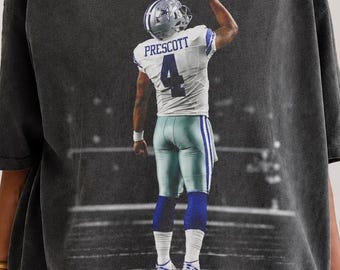 Comfort Colors Dak Prescott 4 Shirt, Vintage Dallas Football Graphic Tee, Quarterback Game Day Shirt