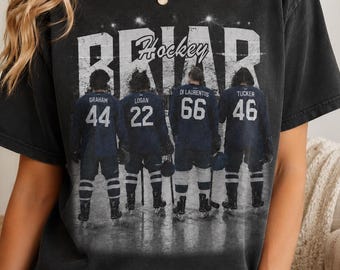 Comfort Colors Briar Hockey Shirt, Off Campus Briar U Graphic Tee, Graham Logan Tucker Di Laurentis T-Shirt