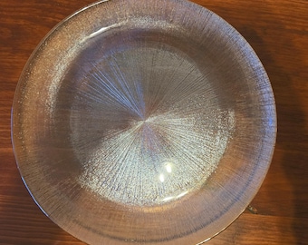 Large Sunburst Platter with Golden Color
