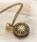 Locket Necklace Pendant Locket Jewelry Antiqued Locket Gold Locket Gift Necklace Jewelry 