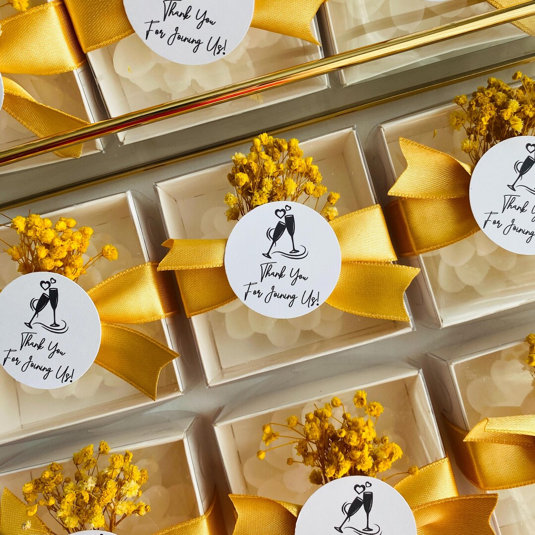 Personalized Wedding Lotus Candle Gift, Wedding Favors for Guest ...