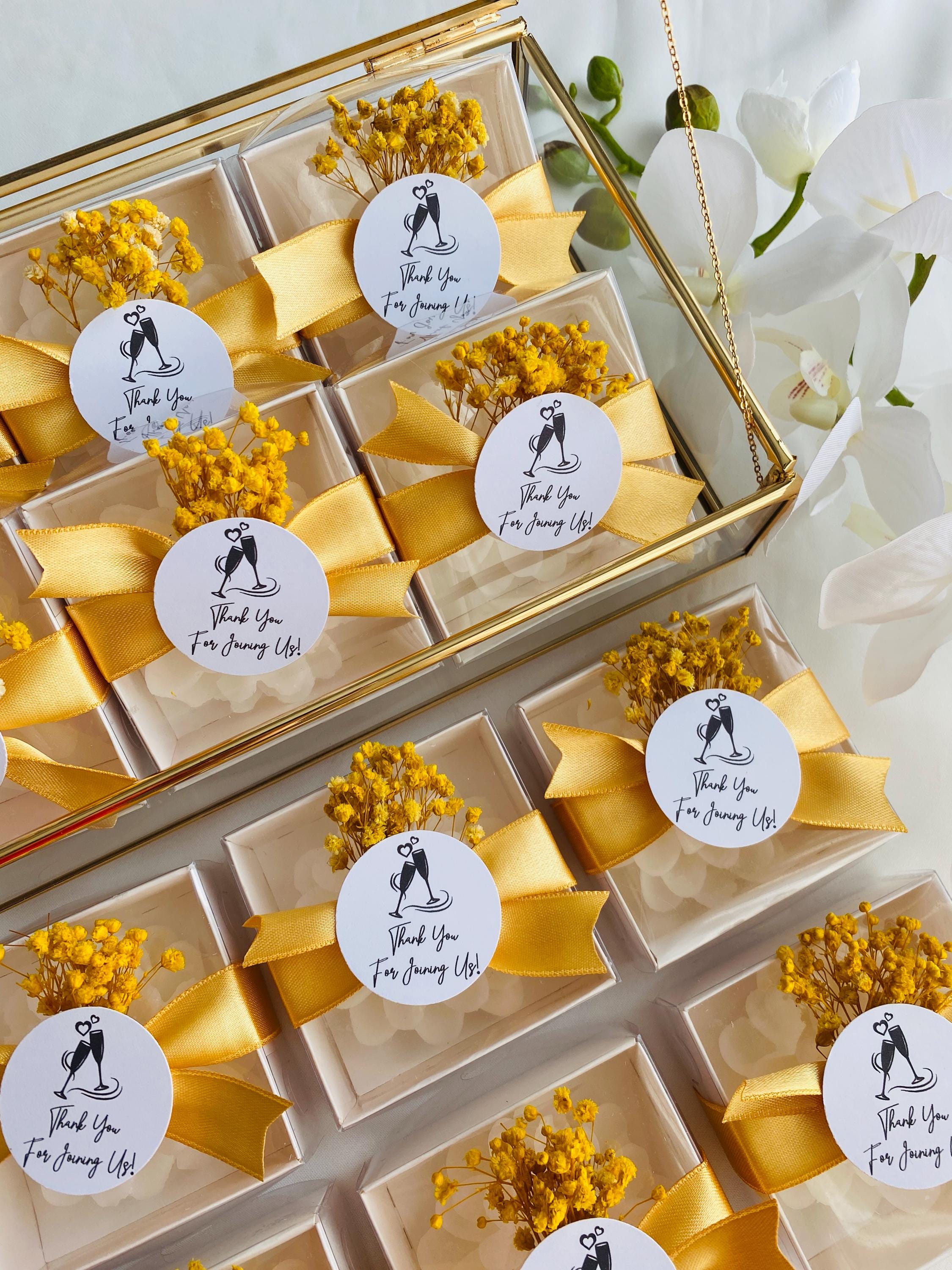 Personalized Wedding Lotus Candle Gift, Wedding Favors for Guest ...