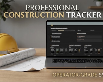 Construction Budget Tracker | Home Builder Project Management (Notion Template)