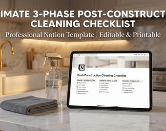 Post Construction Cleaning Checklist